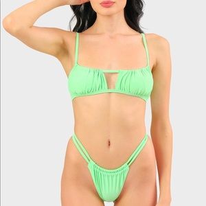 Blackbough Swim Neon Green bikini
